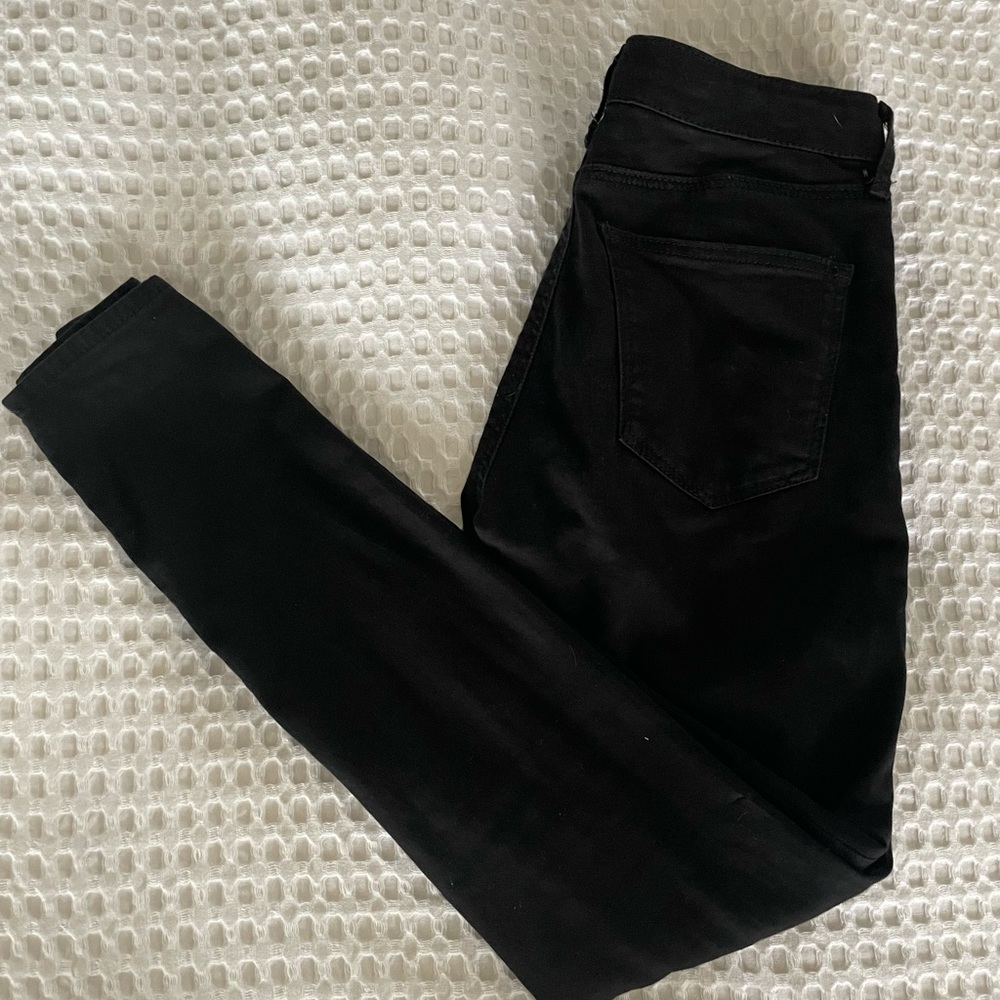 Black top shop Leigh skinny black ankle jeans